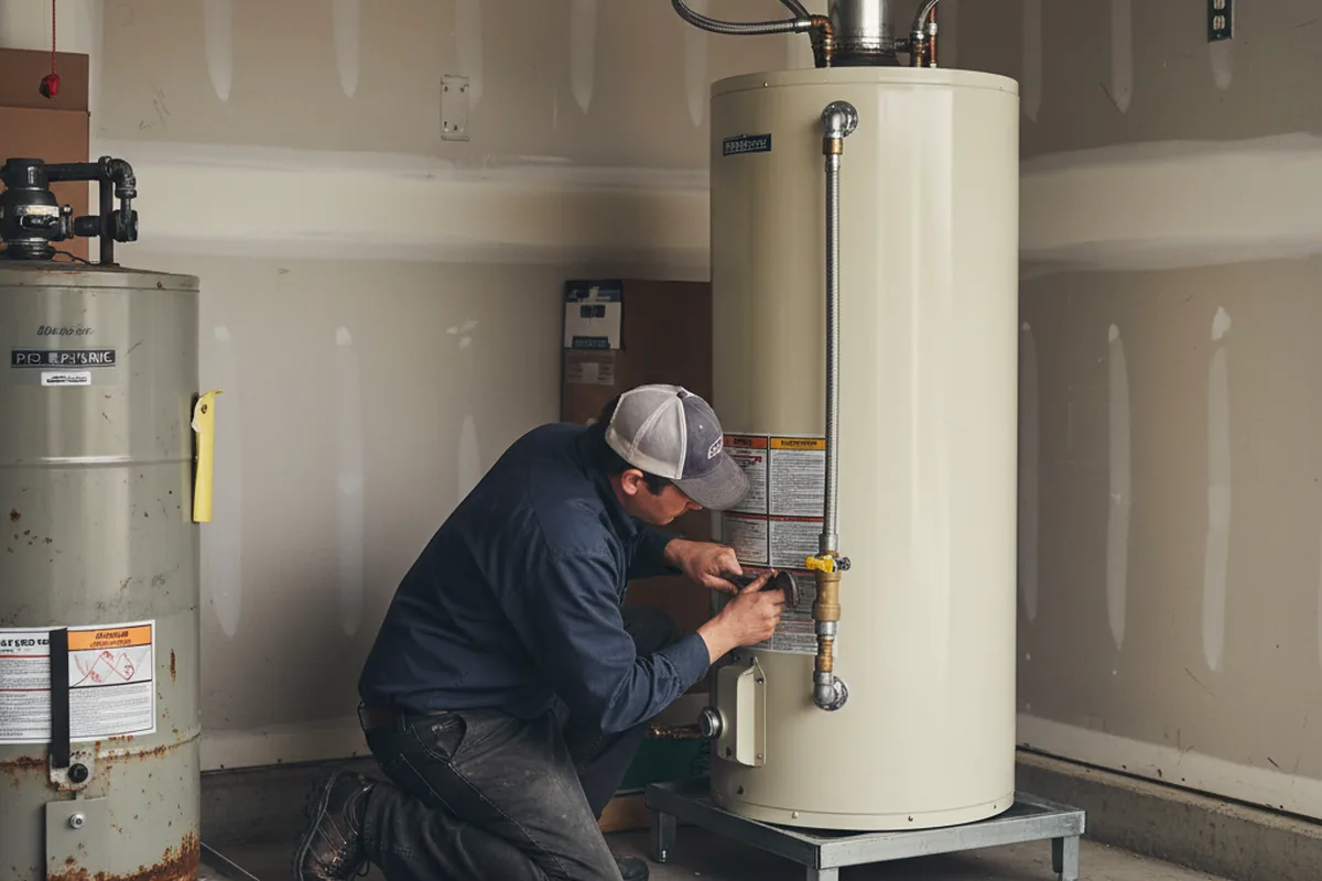 Water heater and shutoff valve replacement in Palm Beach Gardens