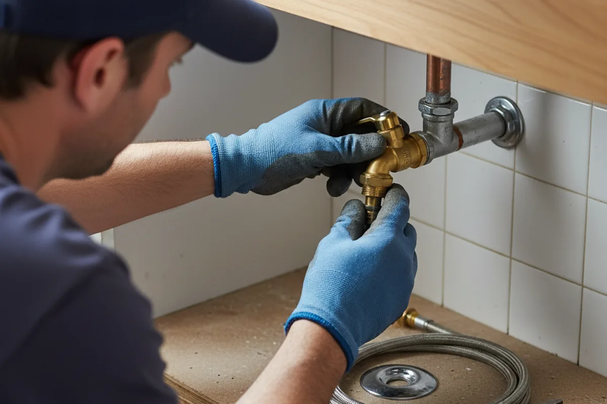 Shutoff valve and fitting work during Repiping in Palm Beach Gardens